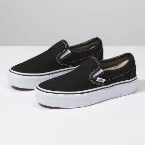 Vans Bayan Kaykay Ayakkabısı Slip-On Platform Siyah | 39290-363